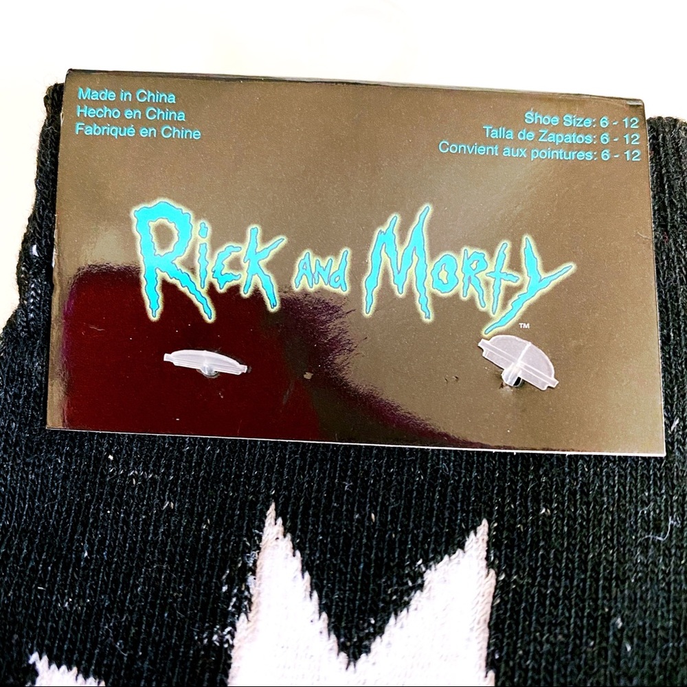 Rick and Morty Crew Socks - 2 Pairs - Adult Swim - Picture 2 of 6